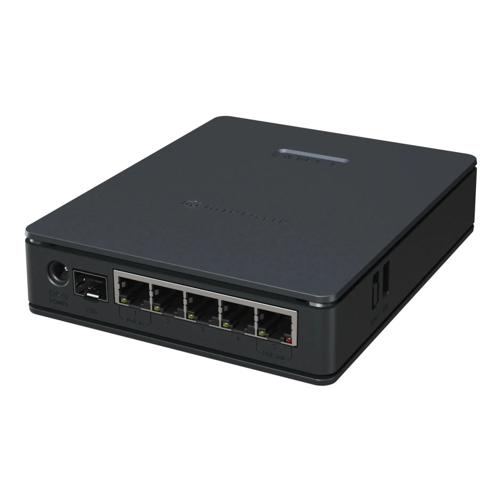 MikroTik hAP ax S AX1800 WiFi 6 Router cu PoE și Port 2.5GbE